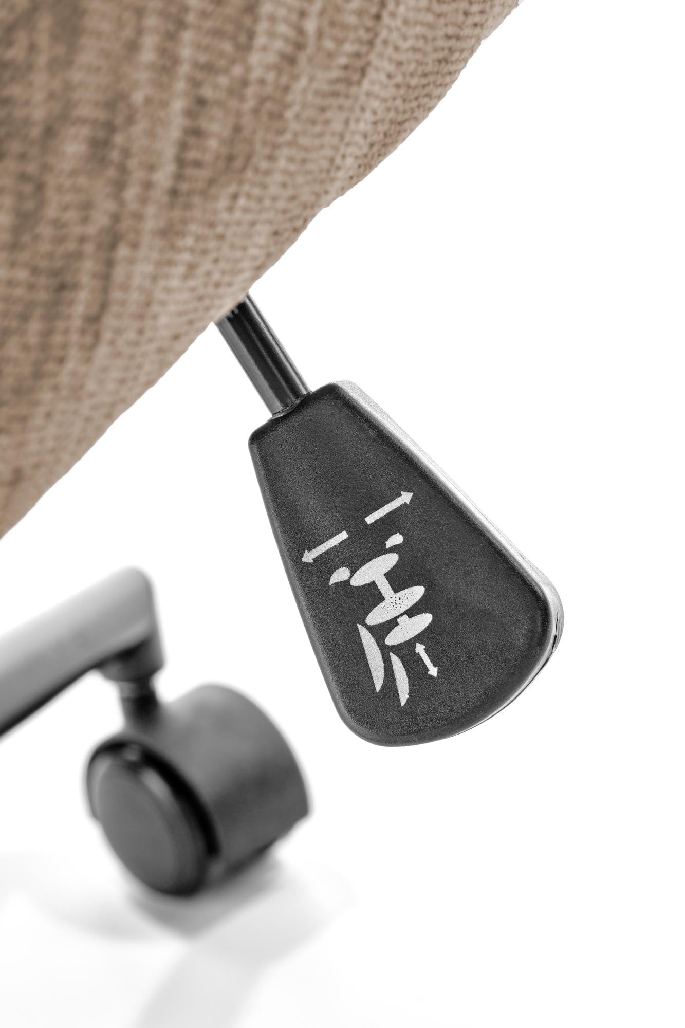 FLORES forgó fotel, világosbarna színben