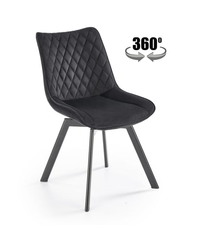 K520 szék, fekete / fekete