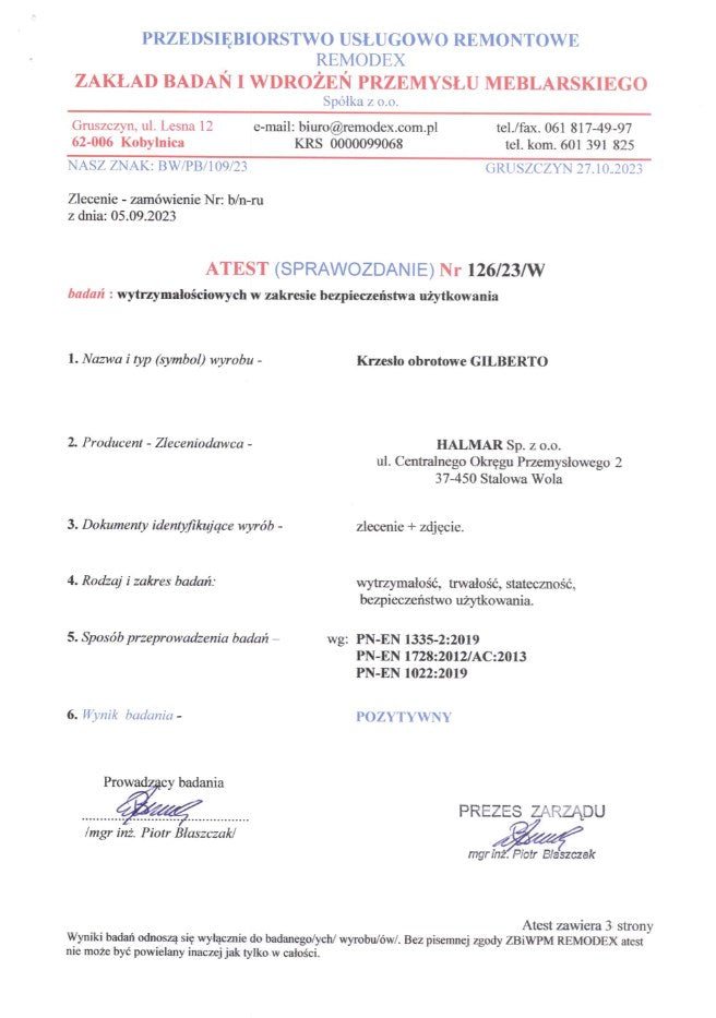 GILBERTO szék, fekete