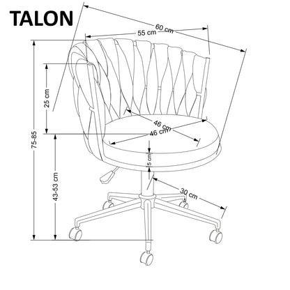TALON szék, rózsaszín