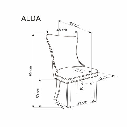 ALDA szék sötétzöld