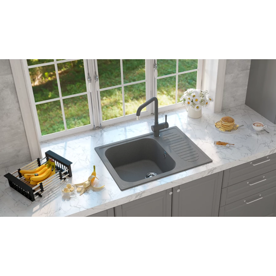 Ulgran U-202 Gránit Mosogatótálca - Csepegtetőtálcás 640 x 490 mm
