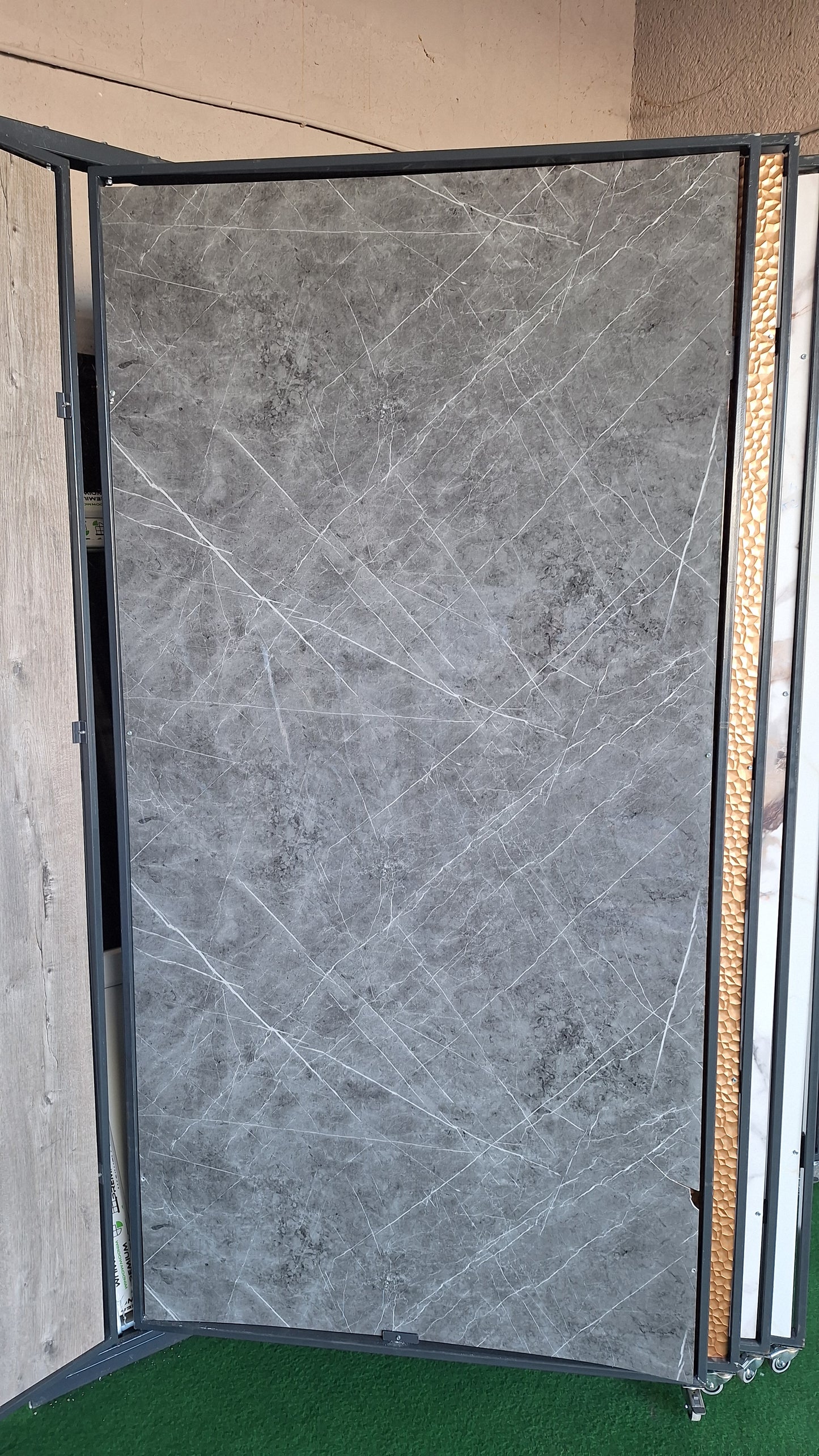 Pvc falpanel grafit