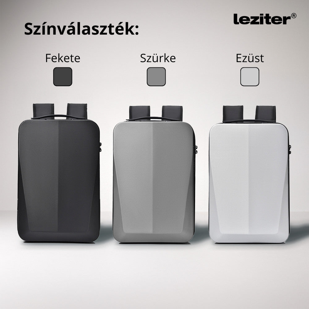 Axen merevített Usb-s laptop hátizsák fekete