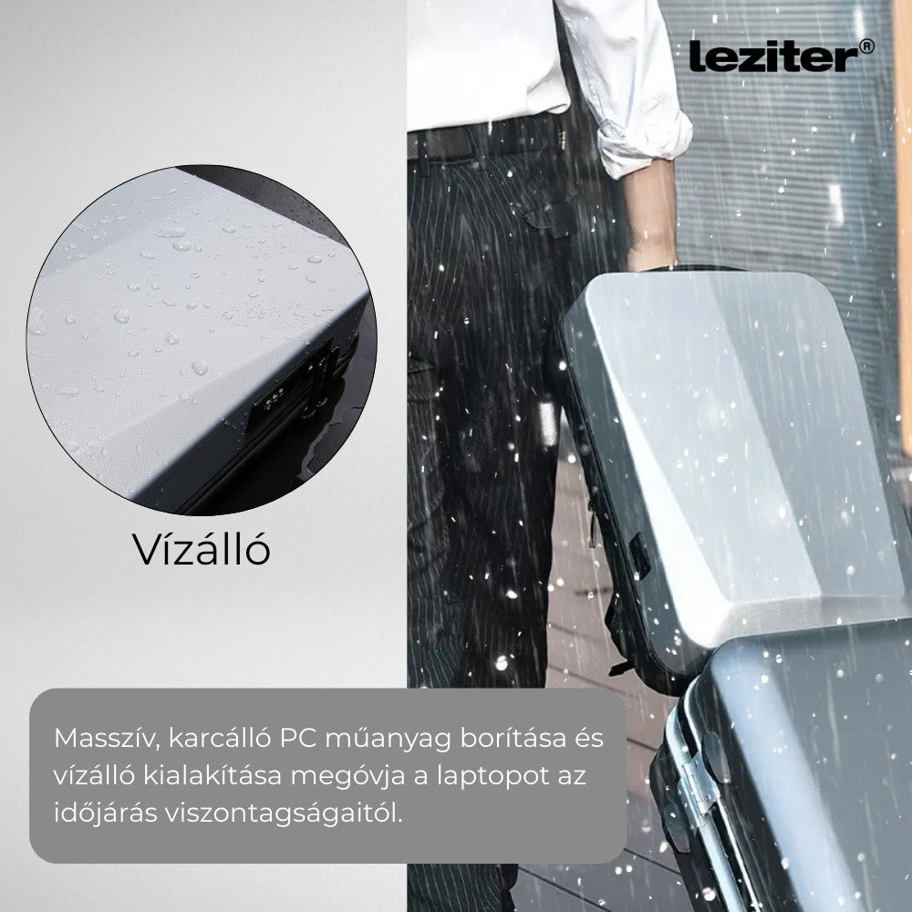 Axen merevített Usb-s laptop hátizsák fekete