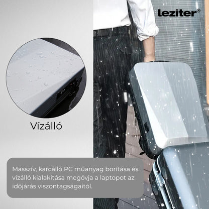 Axen merevített Usb-s laptop hátizsák fekete