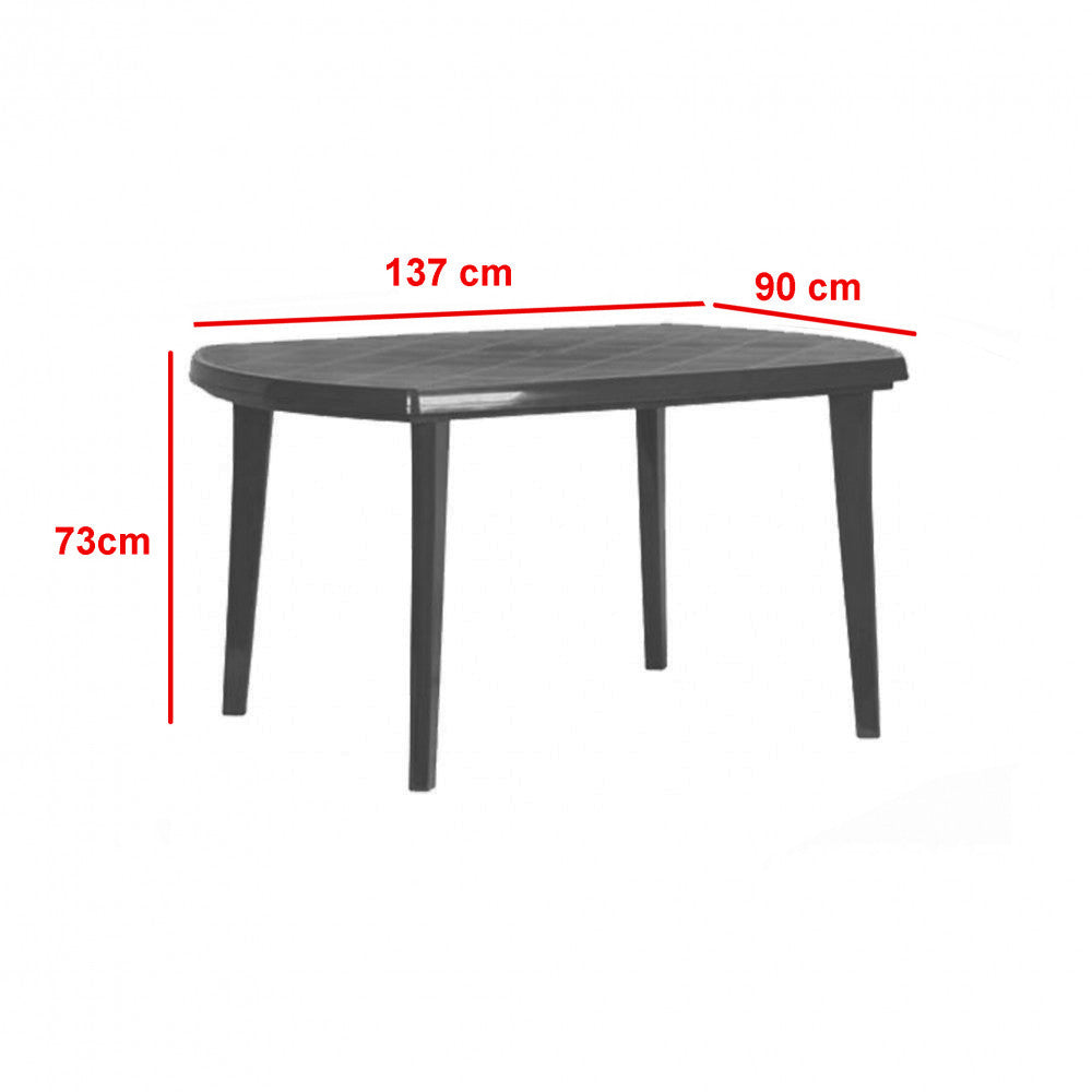 Elte 4+1 kerti bútor garnitúra szett grafit