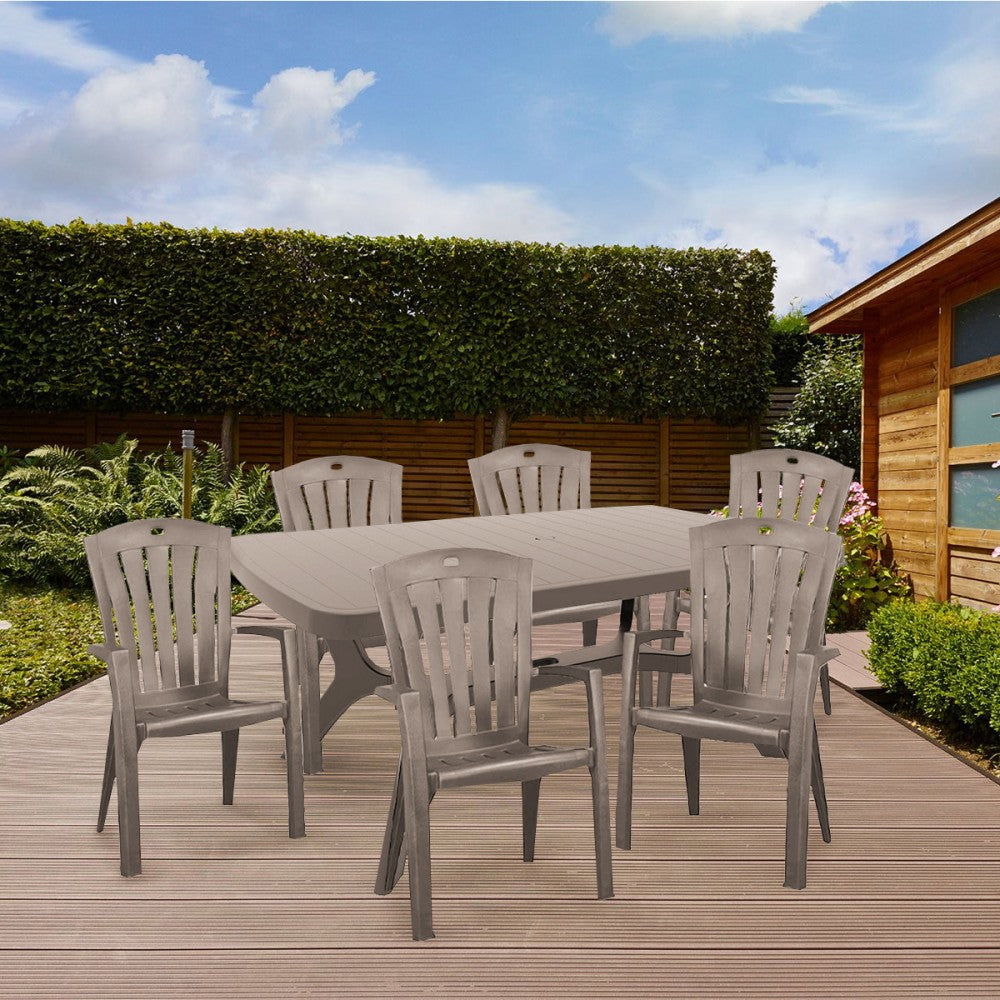 Baltorini 6+1 kerti bútor garnitúra szett cappuccino