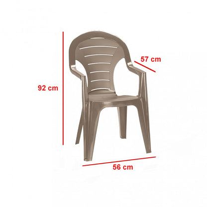 Bare 6+1 kerti bútor garnitúra szett cappuccino színben