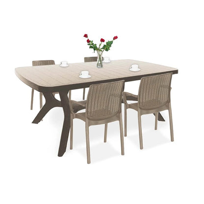 Balimore 4+1 kerti bútor garnitúra szett cappuccino