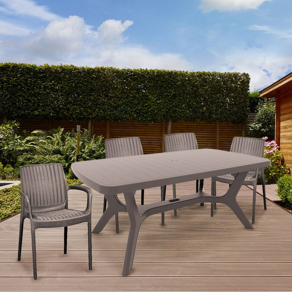 Balimore 4+1 kerti bútor garnitúra szett cappuccino