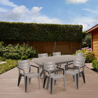 Juliemore 6+1 kerti bútor garnitúra szett cappuccino