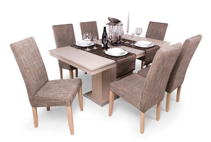 Berta étkező Flóra étkezőasztallal  - étkezőgarnitúra