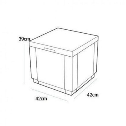 Corfu Fiesta duo cube kerti bútor garnitúra grafit