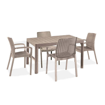 Balion 4+1 kerti bútor garnitúra szett cappuccino színben
