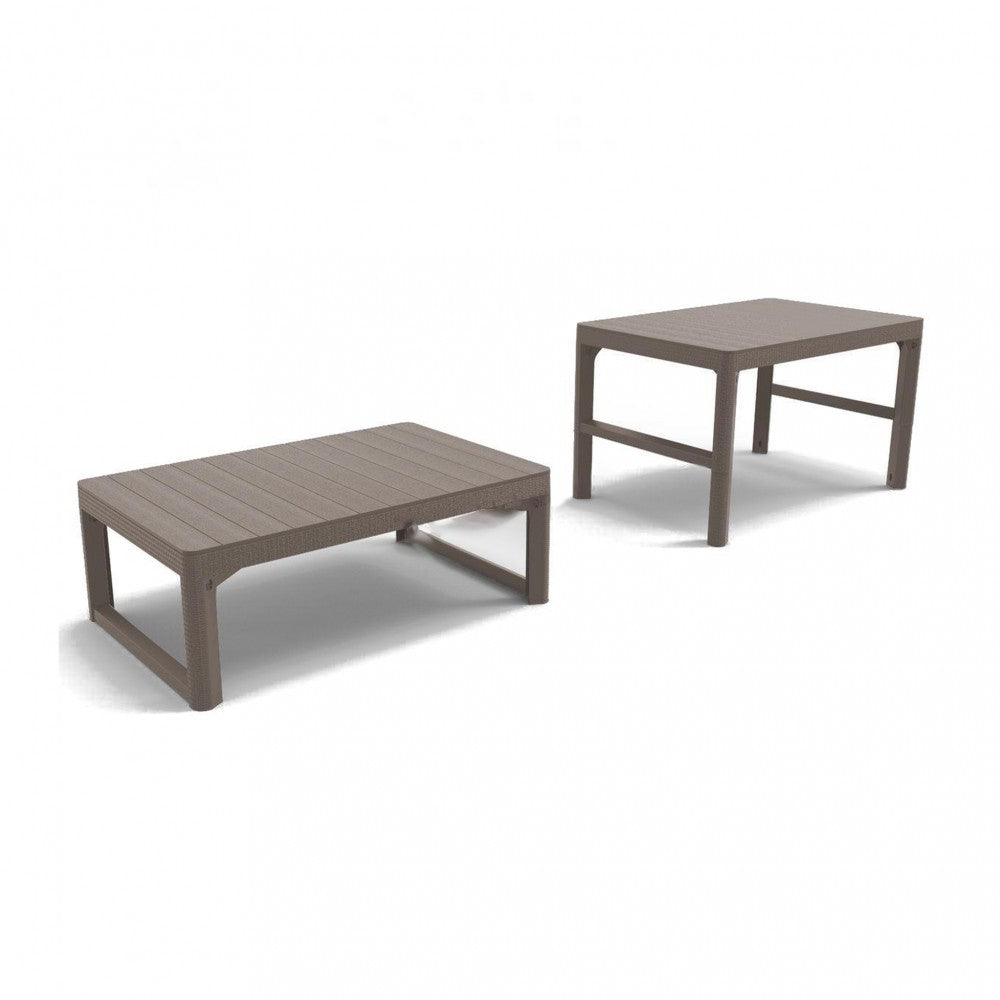 Lyon rattan kerti asztal cappuccino_1