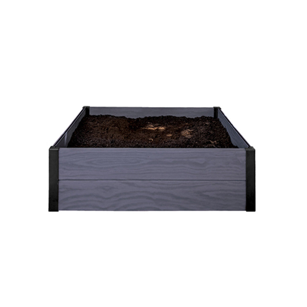 Maple szögletes virágágyás szürke