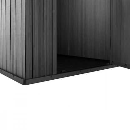 Darwin 4x6 műanyag kerti ház szürke_1