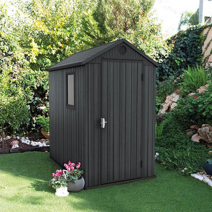 Darwin 4x6 műanyag kerti ház szürke_4