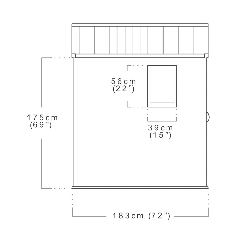 Darwin 6x6 műanyag kerti ház barna színben