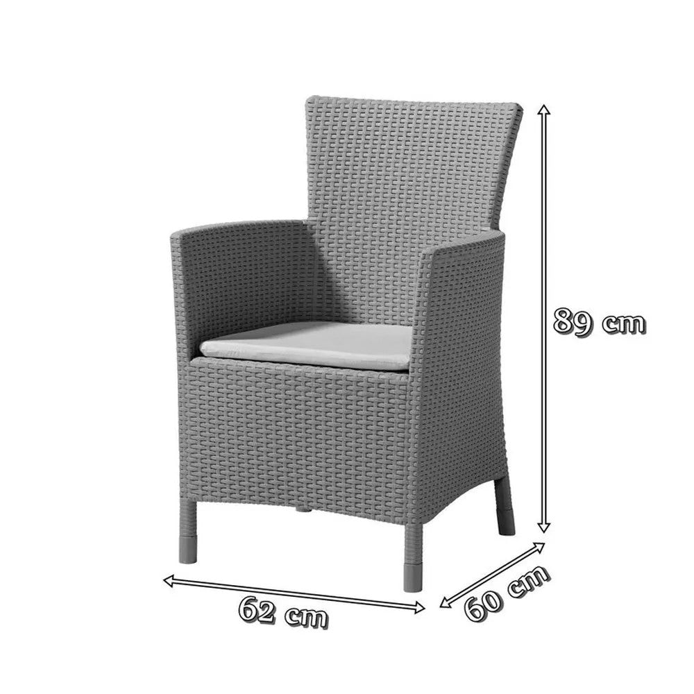 Juowa 10 személyes kerti bútor garnitúra szett grafit