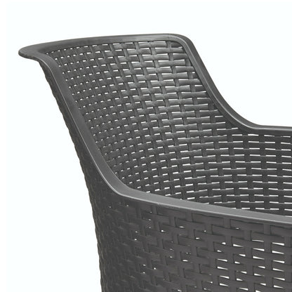 Jueva 10 személyes kerti bútor garnitúra szett grafit