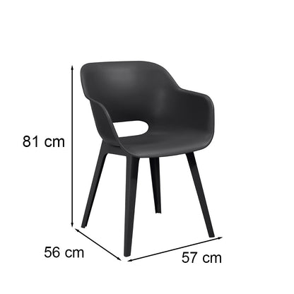 Likola 4+1 kerti bútor garnitúra szett grafit
