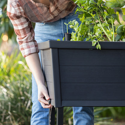 Alfresco garden bed műanyag virágláda grafit_9