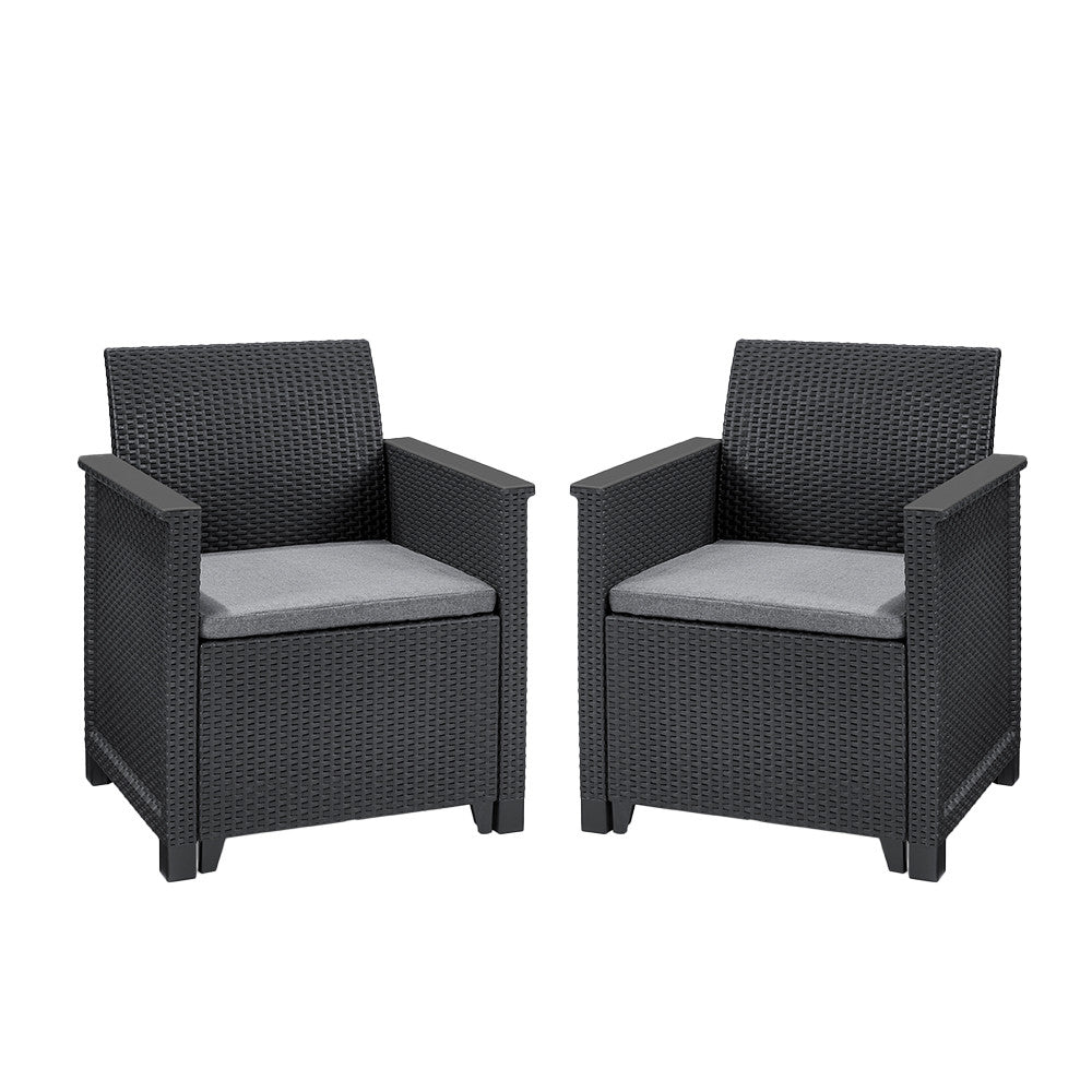 Elodie duo set fotelek grafit