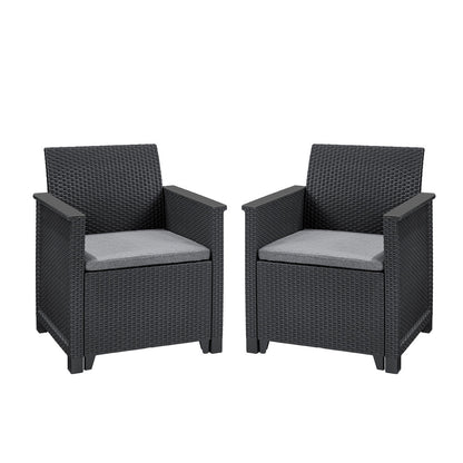 Elodie duo set fotelek grafit