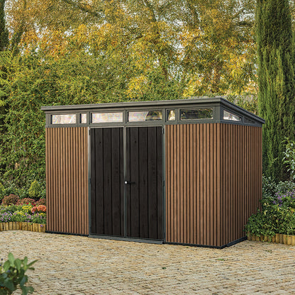 Signature PENT 11x7 műanyag kerti ház dió