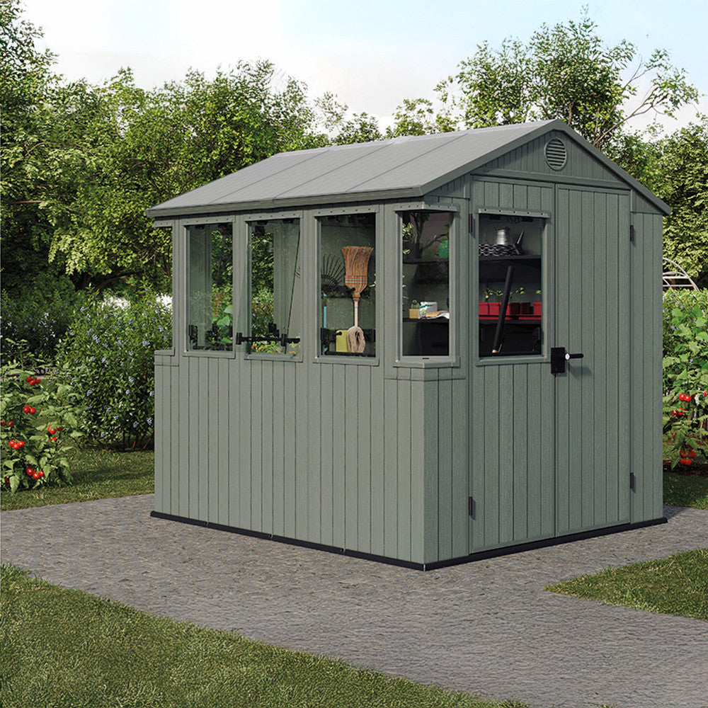 Potting shed kültéri műanyag ház zöld