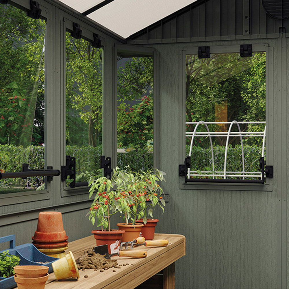 Potting shed kültéri műanyag ház zöld