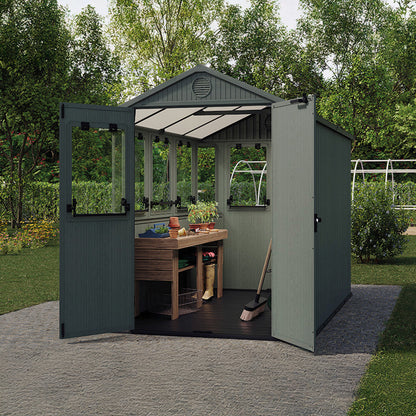 Potting shed kültéri műanyag ház zöld