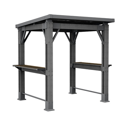 Grill gazebo műanyag kerti pavilon grafit