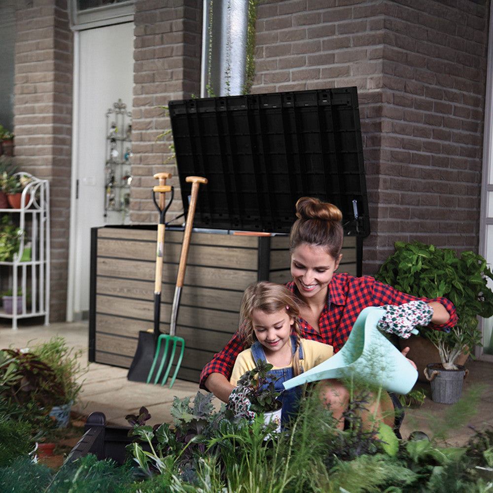 Decocoat műanyag kerti láda 870 L kőris