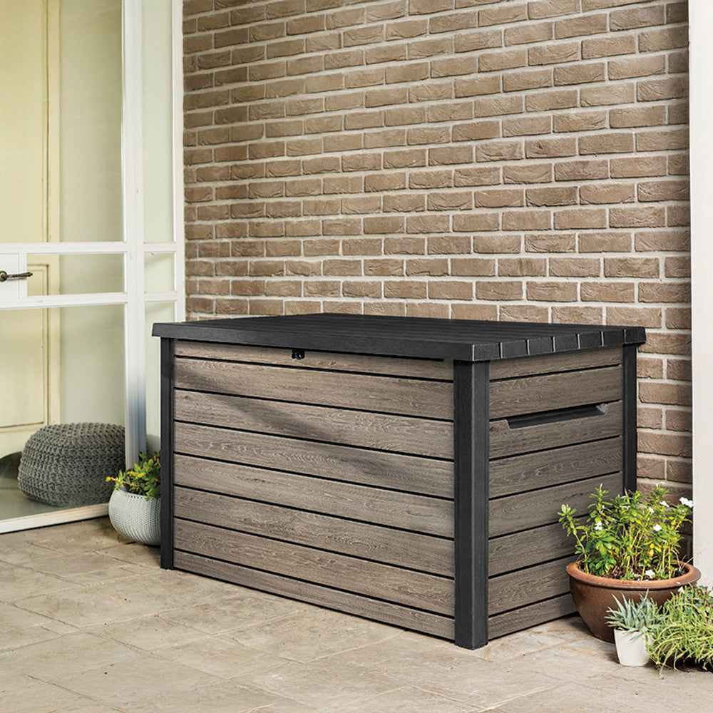 Decocoat műanyag kerti láda 870 L kőris