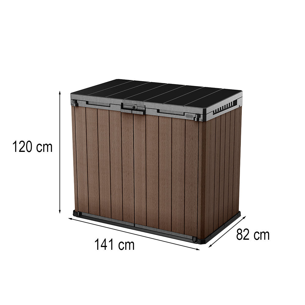 Sio darwin műanyag kerti tároló 1100 L barna