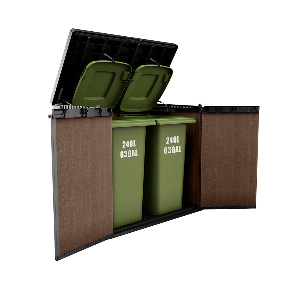 Sio darwin műanyag kerti tároló 1100 L barna