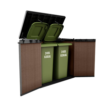 Sio darwin műanyag kerti tároló 1100 L barna