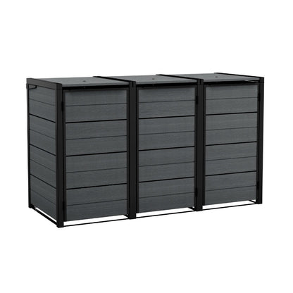 Hide away kültéri szemetes tároló - kiegészító elem 240 L szürke