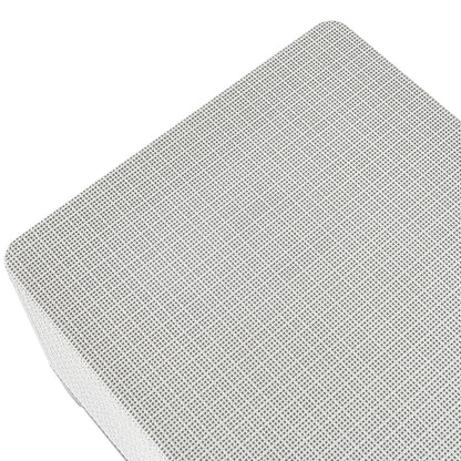 Scandi jute tárolós asztal hamuszürke-világosszürke