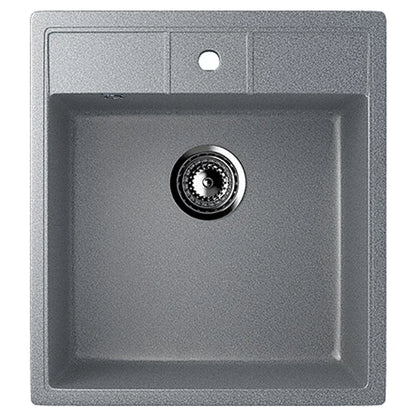 Ulgran U-406 Gránit Mosogatótálca - Egymedencés, Négyzet, 450 x 500 mm