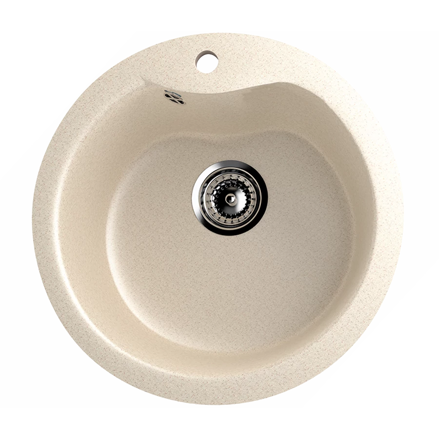 Ulgran U-102 Gránit Design Mosogatótálca - Egymedencés, Kerek 480 mm