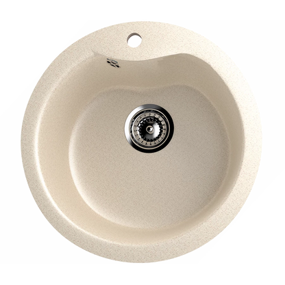 Ulgran U-102 Gránit Design Mosogatótálca - Egymedencés, Kerek 480 mm