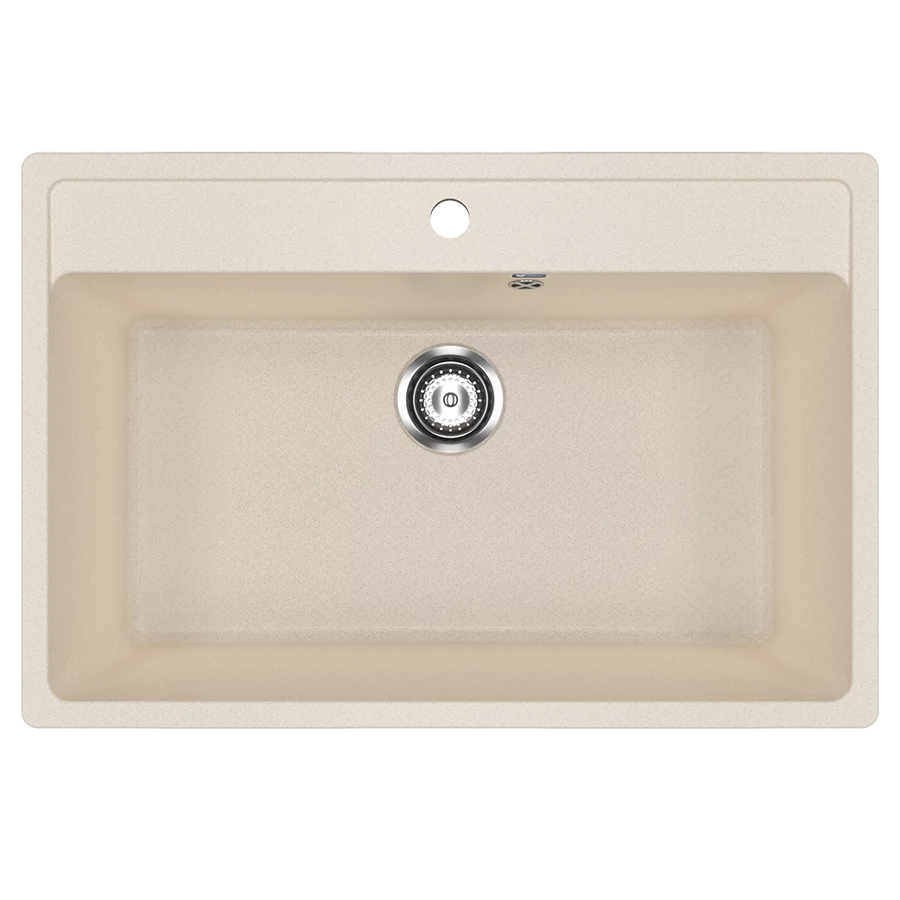 Ulgran U-600 Gránit Mosogatótálca - Egymedencés, Téglalap, Extra széles 760 x 510 mm