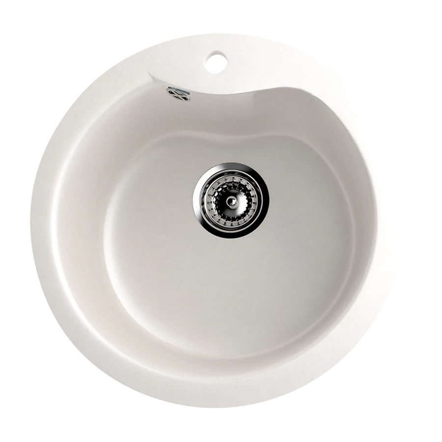 Ulgran U-102 Gránit Design Mosogatótálca - Egymedencés, Kerek 480 mm