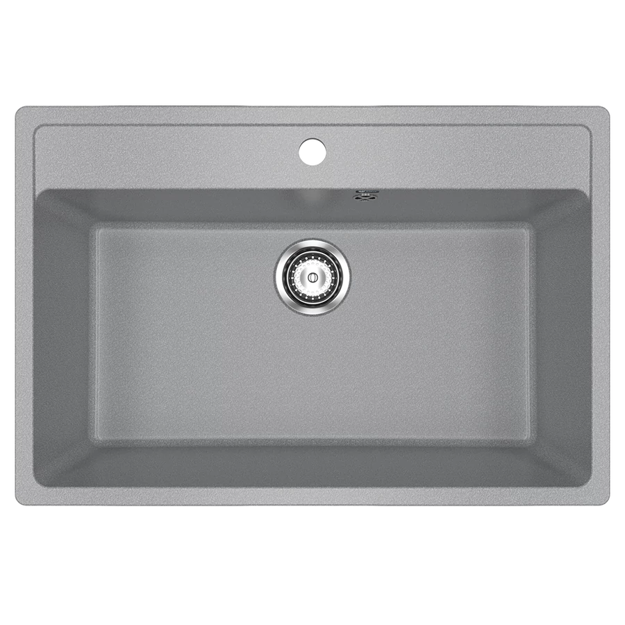 Ulgran U-600 Gránit Mosogatótálca - Egymedencés, Téglalap, Extra széles 760 x 510 mm