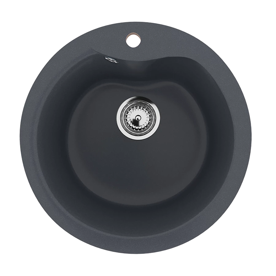 Ulgran U-102 Gránit Design Mosogatótálca - Egymedencés, Kerek 480 mm