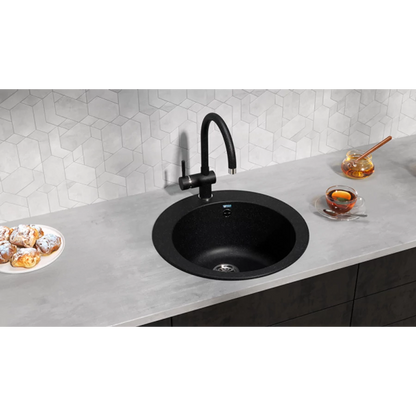 Ulgran U-405 Gránit Mosogatótálca - Egymedencés, Kerek 495 x 220 mm